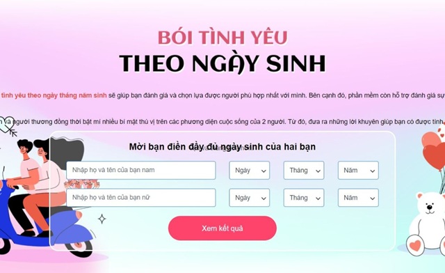 Bói Ngày Sinh Của 2 Người Theo Tên